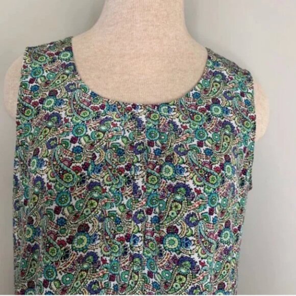 Talbots Sleeveless Scoop Neck Shirt MP - Picture 4 of 9